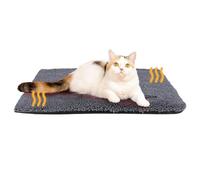 Katzen Waermemat Bett - Schlafmatte 61x45x3cm, Tier Waerme Bett 190g | Samt Selbstwaermend Komfort Matte Ruhiger Schlafplatz Entspannung, Isoliertes Katzen Ruheflaeche Schlaf Komfo