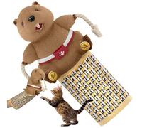 Katzen-Wrestling-Handschuh 46cm, Katzenringkampf- Mit Dicker Polsterung , Sicheres Interaktives Spielen, Katzen-Wrestling-Spielzeug Mit Teaser Glöckchen Für Training Bewegung Zu Hause Schlafzimm