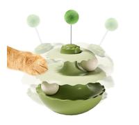Katzenball Bahn Spielzeug - Interaktives Katzenspielzeug, Wackelnde Tierfiguren Als Begleiter, Interaktives Indoor Katzen Ball Bahn Spielzeugs | Für Arbeitszimmer Wohnzimmer Schlafzimmer Garten Balkon