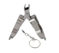 Katzenform Nagelknipser Schlüsselanhänger - Mini Metall Nagelschneider Edelstahl Zinklegierung Maniküre Pediküre Werkzeug | Tragbarer Reise Nagelclipper | Zuhause Büro Schule Camping Pflege Tool
