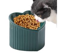 Katzenfutternapf Aus Keramik - Keramik-Katzenfutternapf | Geneigter Keramiknapf Für Die Wasserfütterung Von Katzen | Erhöhter Futternapf Aus Porzellan Für Mittelgroße Und Kleine Haustiere