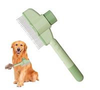 Katzenkamm Green & White - peigne aux puces et peigne infirmière avec des dents fines | Poignée ergonomique non glissante, peigne multifonctionnel pour les soins aux fourrures et le massage pour les