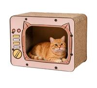 Katzenkratzhaus Aus Pappe | Rutschfester Boden | Indoor Katzenhaus & Bett | Schützt Teppich, Couch & Möbel | Für Kätzchen, & Kleintiere | Gegen Langeweile