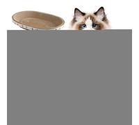 Katzenkratzpad - Planche de pendaison | Ovales à Long Viriti avec haute densité, en carton, coussinets pour les endormis à la maison, rayés pour
