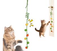 Katzenminzenspielzeug - Interaktiver Spielteaser Ball Kicktoy | Mit Katzenminze gefülltes Beschäftigungsspielzeug zur Bewegungsanregung | Für Wohnungskatzen kleine und mittlere Races