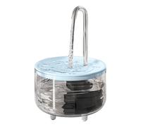 Katzenwasserbrunnen 1L Transparent - Kabelloser USB Trinkbrunnen Haustiere, Automatischer Hundenapf Spender, Stilvoller Wasserbehälter Für Hunde, Intelligenter Trinkspender Mit Leisem Betrieb Für Katz