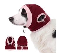 Katzinst Head Cover Head Wrap Protection auditive, protection de la tête, du cou, des oreilles, protection contre la nécrose des oreilles, doux, chaud, respirant, rouge, XL
