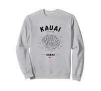Kauai Hawaï Coquillage Drapeau Américain Île Palourdes Jardin Isle Sweatshirt