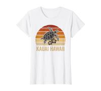 Kauai Hawaii Tortue de mer Honu Hawaï Tropical Hibiscus T-Shirt Graphique avec Valeur