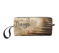 Kauai Trousse de toilette de voyage avec poignée et fermeture éclair Motif imprimé bord de mer hawaïen, Citations inspirantes., Taille unique, Trousse de maquillage