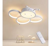 KAUCQI Plafonnier Chambre LED Lampe de Plafond LED Nectar, 40CM 3000K - 6000K, Dimmable avec Télécommande 3000K - 6000K, Blancs Modernes Lampes de Plafond pour Enfants, Chambre