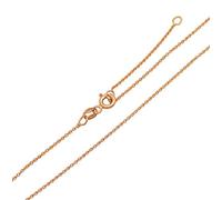 Kauf-mich-weg Chaîne d'ancre en argent sterling 925 plaqué or rose 1,1 mm de large Longueur au choix 35-40 42-45 45-50 55-60 cm Sans nickel Rose, 55-60cm, Argent sterling, Pas de gemme