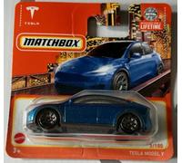 Matchbox 2024 Tesla Y [Metalflake Blue] Bleu 3/100
