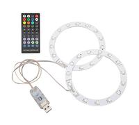 KAUFPART RGB LED Light Strip Kit, pour PS5 Console Sync Music Game Sound 8 Couleurs 400 Effets d'éclairage 3 méthodes de contrôle