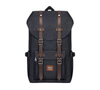 KAUKKO Sac à Dos Loisir Compartiment pour 15" Ordinateur Portable 20 litres Noir