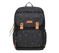 KAUKKO Sacs à dos d'école Université Haute capacité Loisirs Voyage Sac à dos Sac à dos (23,37 litres) Peut contenir des ordinateurs portables de 14", Noir(K8009)