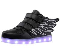 Kauson Mixte Enfants LED Chaussures de Sport 7 Changement de Couleur Chaussure de Mutilsport USB Rechargeable LED Lumineuse Baskets Mode Respirante Running Sneakers pour Garçons et Filles Cadeau