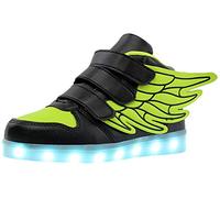 Kauson Mixte Enfants LED Chaussures de Sport 7 Changement de Couleur Chaussure de Mutilsport USB Rechargeable LED Lumineuse Baskets Mode Respirante Running Sneakers pour Garçons et Filles Cadeau