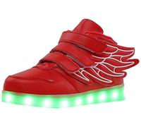 Kauson Mixte Enfants LED Chaussures de Sport 7 Changement de Couleur Chaussure de Mutilsport USB Rechargeable LED Lumineuse Baskets Mode Respirante Running Sneakers pour Garçons et Filles Cadeau
