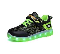Kauson Mixte Enfants LED Chaussures de Sport 7 Changement de Couleur Chaussure de Mutilsport USB Rechargeable LED Lumineuse Baskets Mode Respirante Running Sneakers pour Garçons et Filles Cadeau