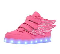 Kauson Mixte Enfants LED Chaussures de Sport 7 Changement de Couleur Chaussure de Mutilsport USB Rechargeable LED Lumineuse Baskets Mode Respirante Running Sneakers pour Garçons et Filles Cadeau