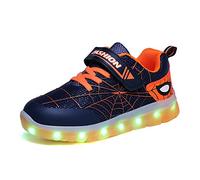 Kauson Mixte Enfants LED Chaussures de Sport 7 Changement de Couleur Chaussure de Mutilsport USB Rechargeable LED Lumineuse Baskets Mode Respirante Running Sneakers pour Garçons et Filles Cadeau