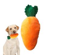 Kauspielzeug für Hunde in Karottenform - Plüsch-Hundespielzeug für Welpen, Zahnreinigungs- Trainingsspielzeug | Quietschendes, robustes Karotten-Hundespielzeug zur Förderung von Spielspaß Zahn