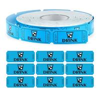 KAUSRE 1 Rouleau De 1000 Étiquettes De Valeur Pour Boissons Bleues, Ticket Tombola, Ticket Gagnant Pour Événements, Bon Pour Boissons Libres, Jetons Buvette De Valeur Pour Fêtes Et Événements