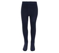 KAV Collants pour filles - Lot de 1 collant simple et lisse en coton pour enfants - Collants doux pour la peau pour un usage quotidien, décontracté, intérieur et extérieur, Bleu marine Lot de 1, 5 ans