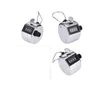 KAV - Compteur de tours de golf à main à 4 chiffres, compteur de tours mécanique à main avec anneau de doigt pour compter les personnes, lot de 3
