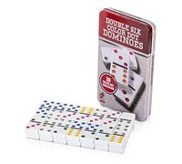 KAV Lot de 6 Dominos 19 x 11 cm dans Une boîte Cadeau, Jeux de société éducatifs aux Couleurs Vives pour Adultes et Enfants, 4,75 x 2,4 cm