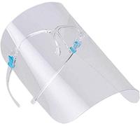 KAV - Lot de 6 visières de protection complète du visage avec monture de lunettes - Visière transparente pour les affaires et les coiffeurs - Anti-buée
