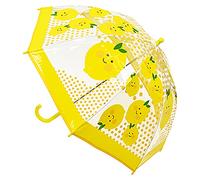 KAV Parapluie d'école transparent pour enfants garçons et filles - Joli et léger - Parasol dôme pour votre enfant, citron, petit, Classique