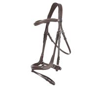 Kavalkade Bridon Ivy - Muserolle combinÃ©e anglaise avec coupe incurvÃ©e Cheval / Full