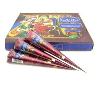 KAVERI henné mehndi cone 100% naturel x12