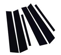 KAVIGU 6 pièces, for BMW série 3 E46 berline 4 portes berline 1998-2004 2005, poteaux de pilier de fenêtre de porte garniture de moulage autocollants de couverture accessoires Autocollant pour montant