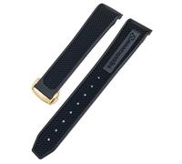 KAVJU Bracelet de montre en caoutchouc et silicone souple pour Omega Speedmaster 326 Noir 19 mm 21 mm 20 mm, 18mm, Agate