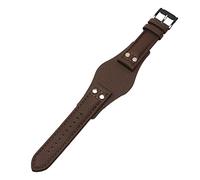 KAVJU Bracelet de montre en cuir véritable pour Fossil CH2592 CH2564 CH2565 CH2891CH3051 bracelet 22 mm pour homme avec rivet style, 22mm, Plastique, Agate