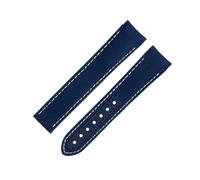 KAVJU Bracelet de montre en nylon gris de 20 mm pour bracelet Omega AT150 Seamaster 300 Planet Ocean De Ville Speedmaster à extrémité incurvée, 20 mm