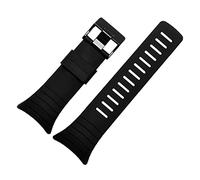 KAVJU Bracelet de montre intelligent en silicone pour Suunto Core - Bracelet en caoutchouc - 35 mm - Noir - Avec vis et tournevis, taille unique, Plastique, Agate