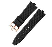 KAVJU Bracelet de montre Senior FKM Fluorine en caoutchouc pour vacheron constantin 4500 V 5500 V 7900 Bracelet de montre VC bouche convexe 7 mm, 7mm, Acétate, Pas de gemme