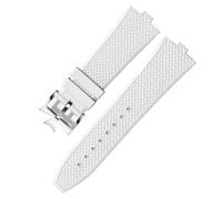 KAVJU Bracelet de montre Senior FKM Fluorine en caoutchouc pour vacheron constantin 4500 V 5500 V 7900 Bracelet de montre VC bouche convexe 7 mm, 7mm, Acétate, Pas de gemme