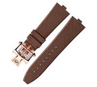 KAVJU Bracelet de montre Senior FKM Fluorine en caoutchouc pour vacheron constantin 4500 V 5500 V 7900 Bracelet de montre VC bouche convexe 7 mm, 7mm, Acétate, Pas de gemme