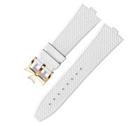 KAVJU Bracelet de montre Senior FKM Fluorine en caoutchouc pour vacheron constantin 4500 V 5500 V 7900 Bracelet de montre VC bouche convexe 7 mm, 7mm, Acétate, Pas de gemme