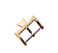 KAVJU Fermoir de montre en acier inoxydable pour VC Vacheron, boucles de bracelet de montre Constantin argenté doré Rose or, fermoir à broche en métal 16MM 18MM(Gold,14mm)