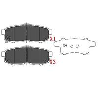 Plaquettes de frein KBP-4555 KAVO PARTS pour MAZDA MPV II
