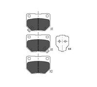 Plaquettes de frein KBP-6545 KAVO PARTS pour NISSAN SUBARU