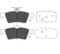 KAVO PARTS Plaquette de Freins pour Ford Kuga II DM2 C-Max Dxa / CB7