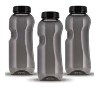Kavodrink Lot de 3 gourdes Tritan 0,5 l - Noir - Sans BPA - 500 ml