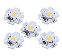 Kavolet 25pcs 5V 3W Perles de Lampe à Lampe à LED de Haute Puissance pour Luminaires D'éclairage de Bricolage, Puces de Haute qualité, Désintégration de (Lumière neturale)